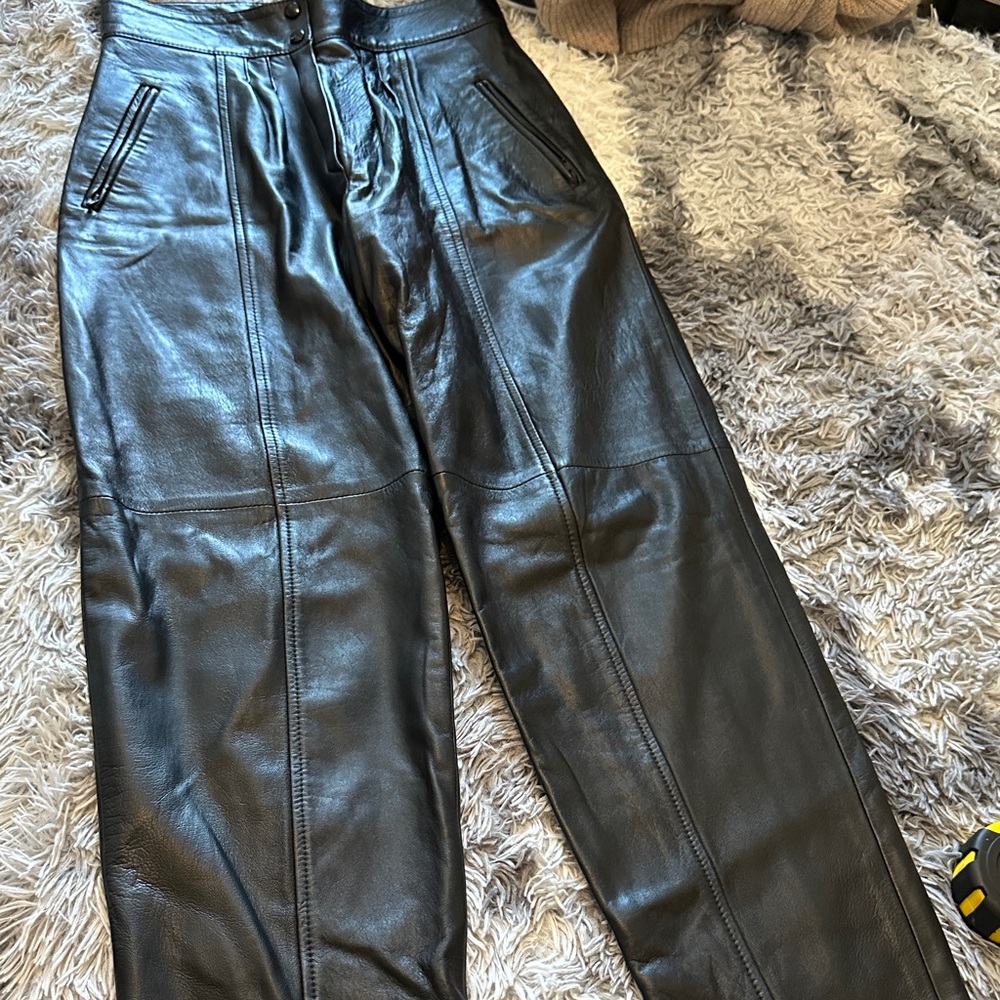 Black Leather Pants